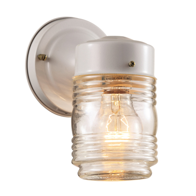 Trans Globe Lighting 4900 WH 1 Light Coach Lantern in White